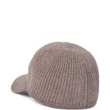 Brunello Cucinelli Brown Ribbed Knitted Baseball Cap