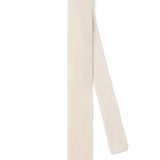 Brunello Cucinelli White Crocheted Knitted Square Tie