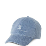 Brunello Cucinelli Clear BlueSapphire Curved Peak Cap