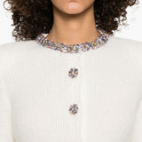 Self-Portrait Buttons-embellished cardigan