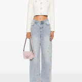 Self-Portrait Embellished-buttons cardigan