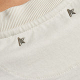 Golden Goose White Roseprint Relaxed Crewneck TShirt