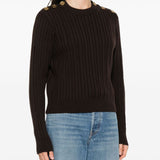 Golden Goose Brown Classic Ribbed Crewneck Sweater
