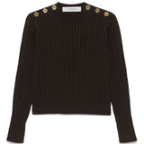 Golden Goose Brown Classic Ribbed Crewneck Sweater