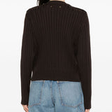 Golden Goose Brown Classic Ribbed Crewneck Sweater