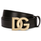 Dolce & Gabbana DG Logo leather belt