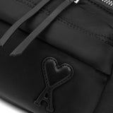 Ami Paris Black Bumbag Marcel FrontZipPocketPouchXL