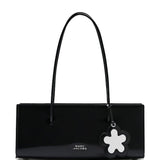 Marc Jacobs Midnight Jet Black Floral Satchel
