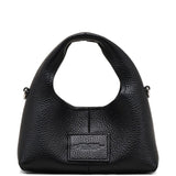Marc Jacobs Black Micro Top Handle Sack Tote Bag Logo
