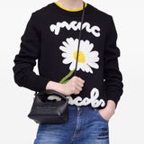 Marc Jacobs Black Micro Top Handle Sack Tote Bag Logo
