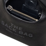 Marc Jacobs Black Micro Top Handle Sack Tote Bag Logo