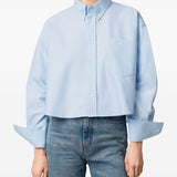 Ami Paris Shirts Clear Blue