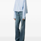 Ami Paris Shirts Clear Blue