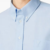 Ami Paris Shirts Clear Blue