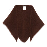 Faliero Sarti Dark Cappuccino Brown Triangular Shawl