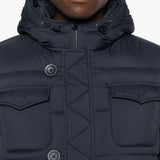 Herno Oxford Blue Quilted Down Jacket Featherweight