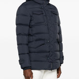 Herno Oxford Blue Quilted Down Jacket Featherweight