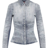 Diesel Shirts Clear Blue