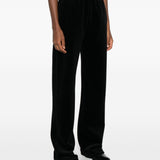Golden Goose MidnightBlack Velveteen Wide Leg Trousers