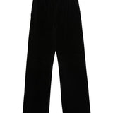 Golden Goose MidnightBlack Velveteen Wide Leg Trousers