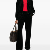 Golden Goose MidnightBlack Velveteen Wide Leg Trousers