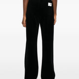 Golden Goose MidnightBlack Velveteen Wide Leg Trousers