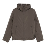 Emporio Armani Hooded zip-front jacket