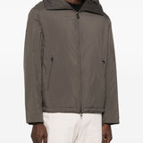 Emporio Armani Hooded zip-front jacket