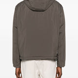 Emporio Armani Hooded zip-front jacket