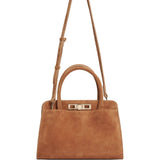 Fabiana Filippi Cappuccino Handbag Featuring Twist Lock