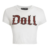 DolceGabbana Off White DollPrint JerseyTee Deluxe Collection