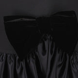 Valentino Black Bow Detail ConcealedZip Elegant Dress