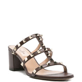 Valentino Garavani Sandals Brown Multi Strap Rockstud