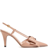 Valentino Garavani Powder Pink Buckled Ankle Pumps