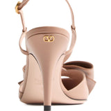 Valentino Garavani Powder Pink Buckled Ankle Pumps