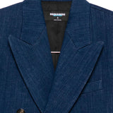 Dsquared2 Navy Blue DoubleBreasted Peak Lapel Blazer