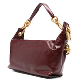 Balmain Bordeaux Luxurious Top Handle Shoulder Bag