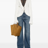 Stella McCartney Jeans Blue Button Embellished Five Pocket