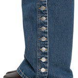 Stella McCartney Jeans Blue Button Embellished Five Pocket