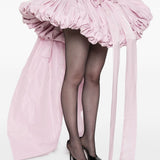 Dsquared2 Luxurious Elegant Pink Gathered Tutu Skirt