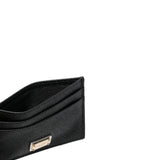 Dolce And Gabbana Black Cardholder Logotype Plaque