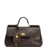 DolceGabbana Midnight Cocoa Top Handle Classic Handbag