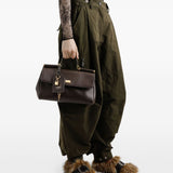 DolceGabbana Midnight Cocoa Top Handle Classic Handbag