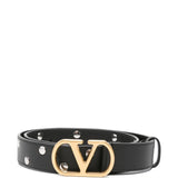 Valentino Garavani Black VLogo Signature Adjustable Belt