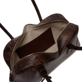 Stella McCartney Espresso Snakeskin Tote Dual Handles