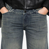 Balenciaga Jeans Anthracite Grey Frayed Hem Edition