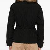 Woolrich Black Extraordinary Overcoats Zip Front Pockets