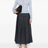Jacquemus Blue Button Front Long Sleeve Tee Slim Fit