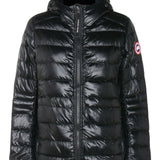 Canada Goose Black HoodedPaddedZipThermalWindproof Coat