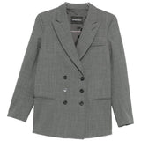 Emporio Armani Greyish Front Button Fastening Jackets